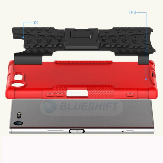 Sony Xperia XZ Premium      Heavy Duty Case    [Purple]