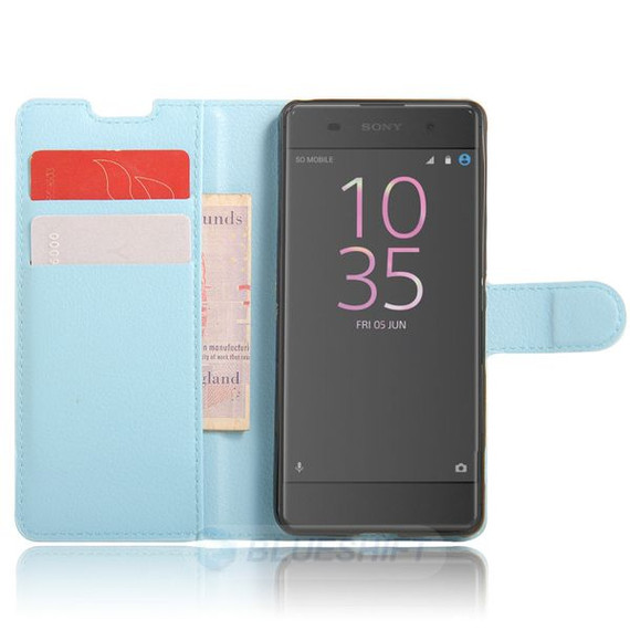 Sony Xperia Xa      PU Wallet Case    [Lightblue]
