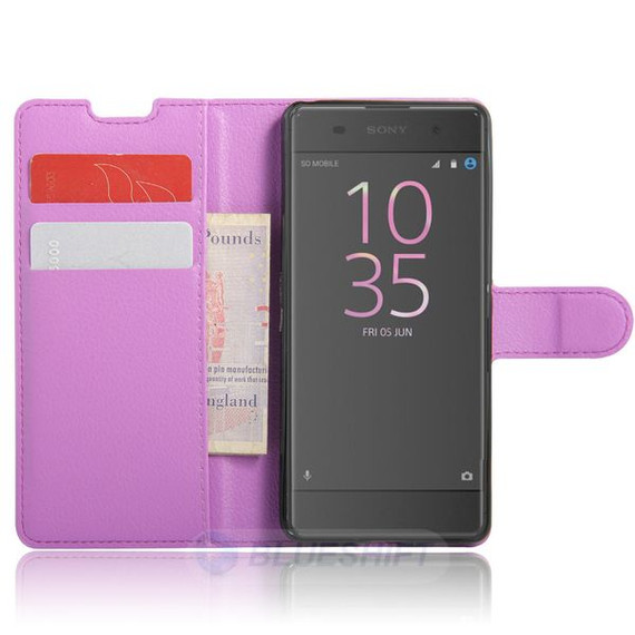 Sony Xperia Xa      PU Wallet Case    [Purple]