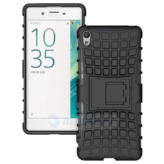 Sony Xperia Xa      Heavy Duty Case    [Black]