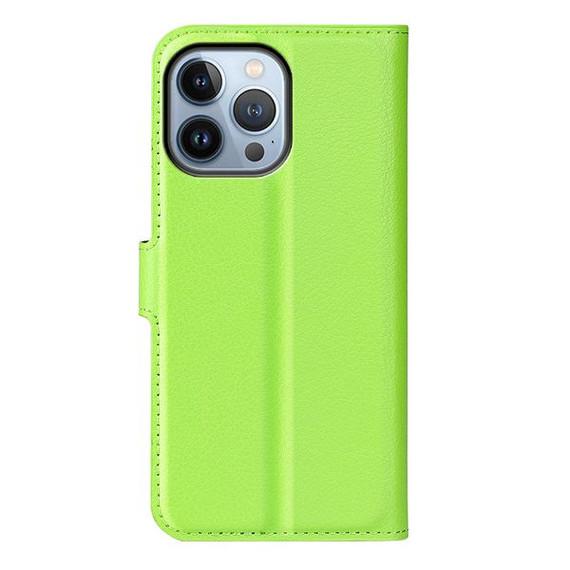 Iphone 14 Pro      Pu Wallet Case    [Green]