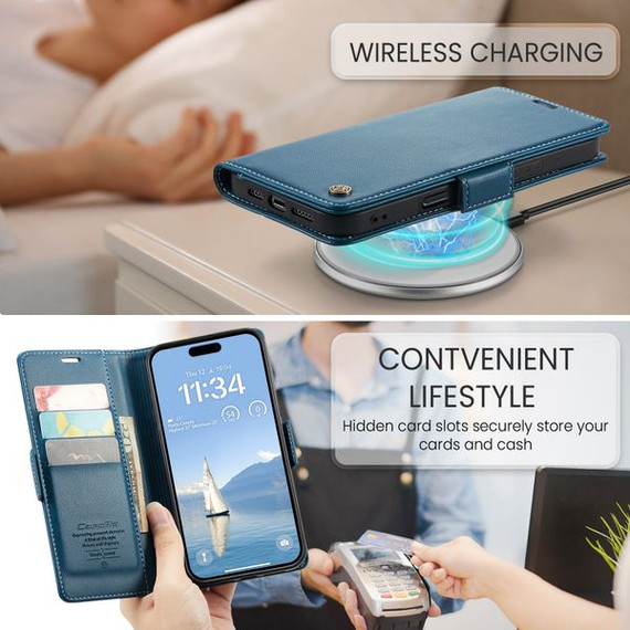 Apple iPhone 16 Pro      Pu Wallet Case    [Navy]