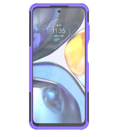 Motorola G22      Heavy Duty Case    [Purple]