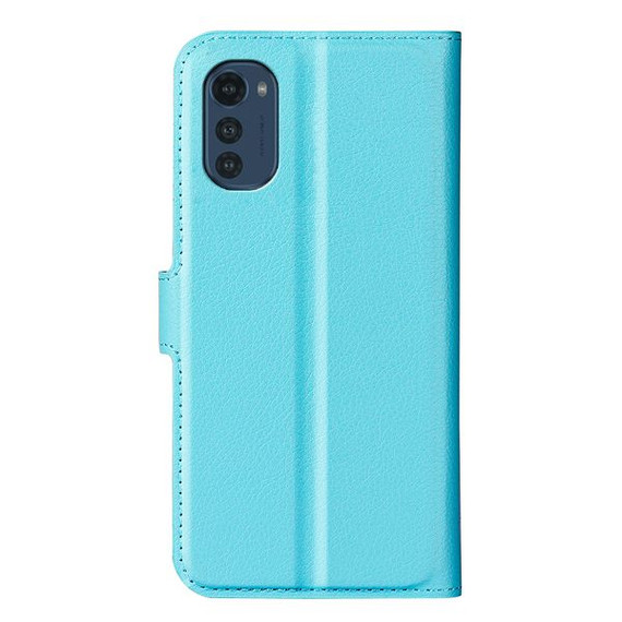 Motorola E32      Pu Wallet Case    [Lightblue]