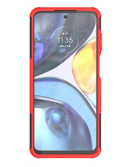 Motorola G22      Heavy Duty Case    [Red]