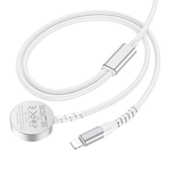 Hoco 2 in 1 USB-C to Lightning & iWatch Charging Cable (CW54)