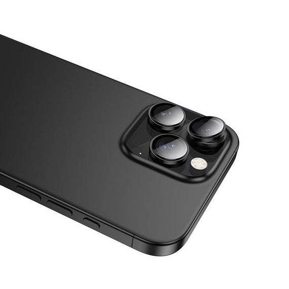Hoco Premium Camera Lens Protector w/ Metallic Ring, CSG Anti Glare Lens (V14) [ iPhone 16 / 16 Plus]