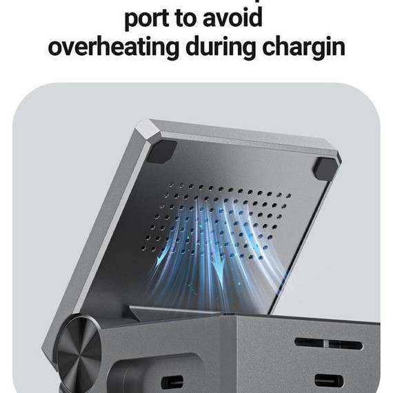 Acefast 23W Premium 3-in-1 Magnetic Wireless Charger w/ Rubic Cube Design, Cooling Vents (E18)