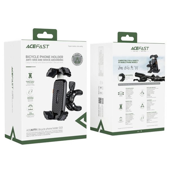 Acefast Premium Bike / Motorbike Phone Holder w/ Anti Skid & Shock Absorbing (D23)