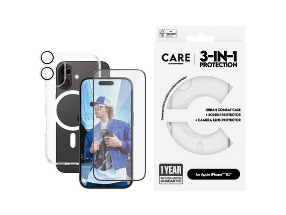 CARE by Panzer Flagship 3-in-1 Bundle -iPhone 16