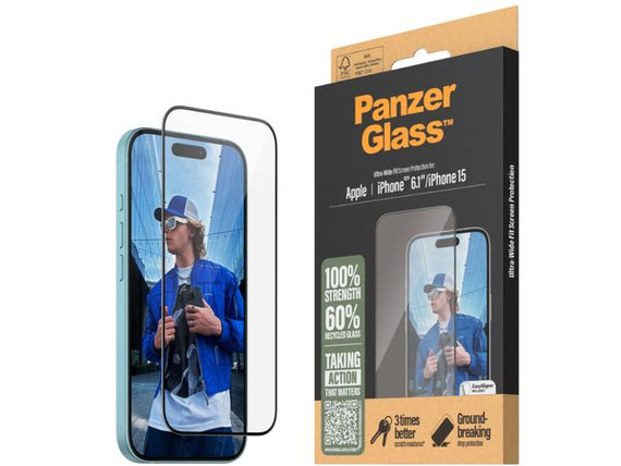 PanzerGlass UltraWide Fit SP -iPhone 16