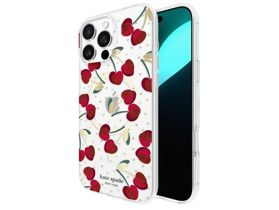 Kate Spade Protective (MS) (RC) - iPhone 16 - Cherry Dots 