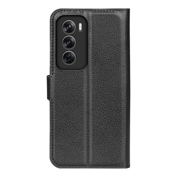 Oppo Reno 12 Pro Pu Wallet Case [Black]