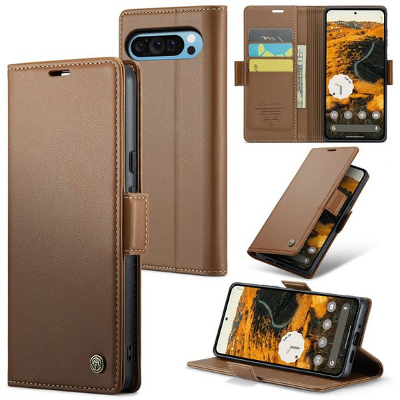 Google Pixel 9 Pro XL Pu Wallet Case [Brown]