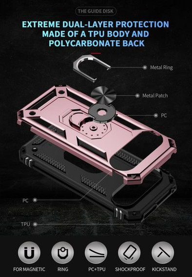 Google Pixel 9 Military Armour Case [Rosegold]