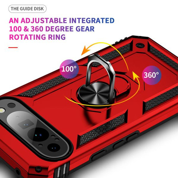 Google Pixel 9 Pro XL Military Armour Case [Red]