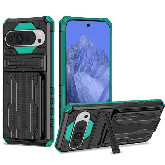 Google Pixel 9 Pro XL  Kickstand Heavy Duty Case [Teal]