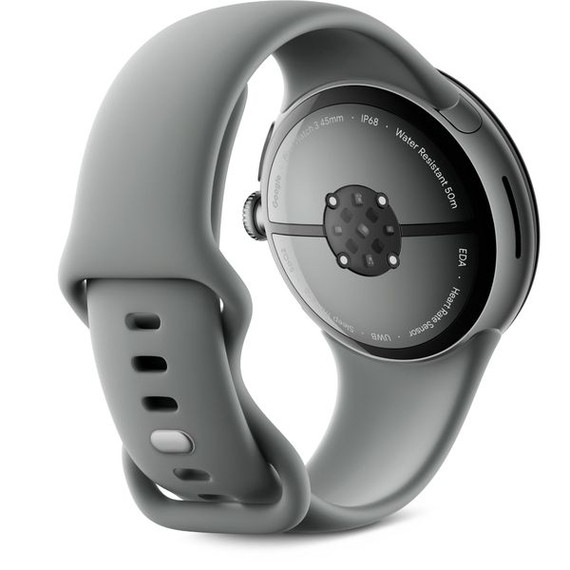 Google Pixel Watch 3 Bluetooth/Wi-Fi 45mm Aluminum case [ Hazel Active Band - Matte Hazel ]