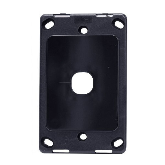 AMDEX Switch Plate ONLY. 1 Gang Wall Face Plate (Accepts Clipsal Style Mechs). Black   