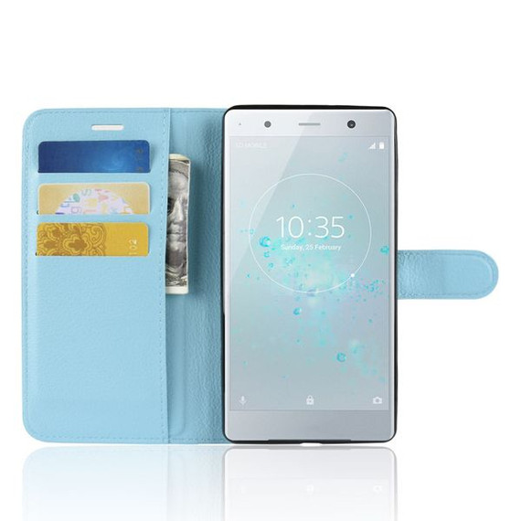 Sony Xperia XZ2 Premium      PU Wallet Case    [Lightblue]