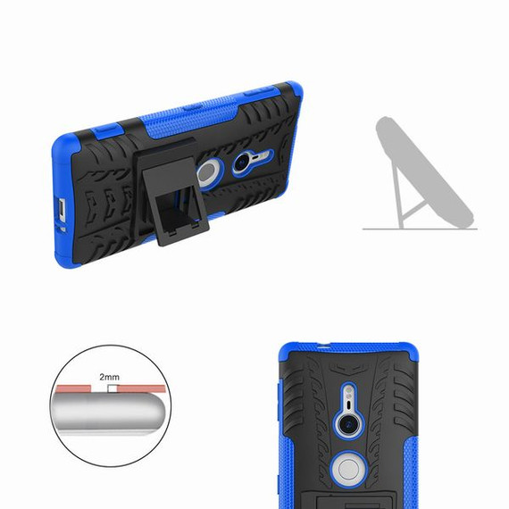 Sony Xperia XZ2      Heavy Duty Case    [Purple]