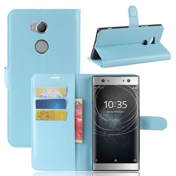 Sony Xperia Xa2 Ultra      PU Wallet Case    [Lightblue]