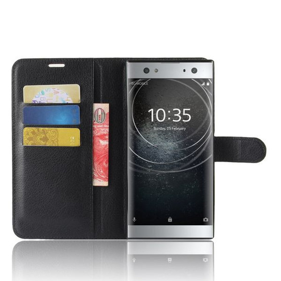 Sony Xperia Xa2 Ultra      PU Wallet Case    [Black]