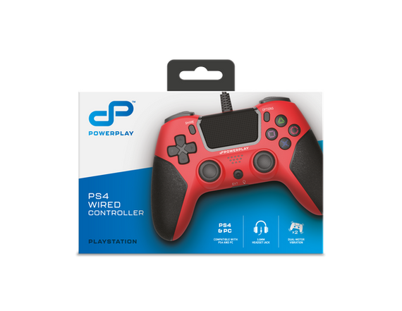 PowerPlay PS4 Wired Controller (Red)