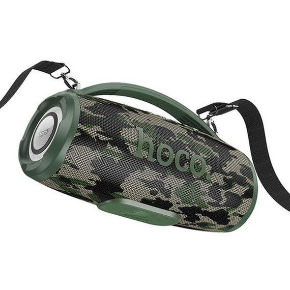 40W High Power Bluetooth Speaker w/ FM, USB, MicroSD, Aux Multi Inputs (HA4) [Camo Green]