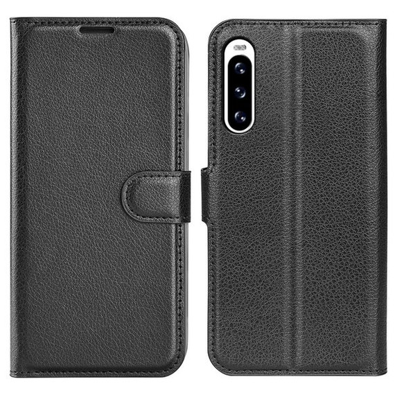 Sony Xperia 10 V      Pu Wallet Case    [Black]