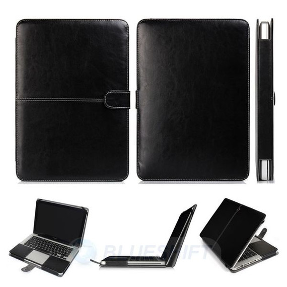 Apple MacBook Pro 13" (2008-2012) A1278   PU Leather Case    Black