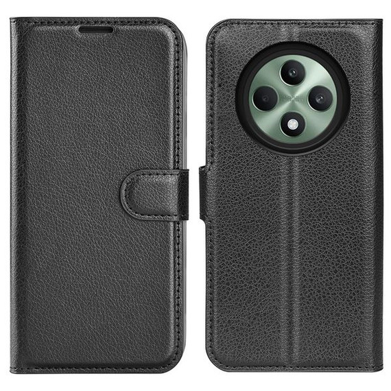 Oppo Reno 12F 5G      Pu Wallet Case    [Black]