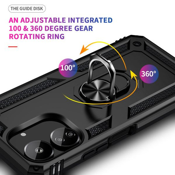 Xiaomi Redmi 13C 4G      Military Armour Case    [Black]