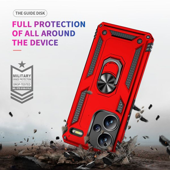 Xiaomi Redmi Note 13 Pro Plus 5G      Military Armour Case    [Red]