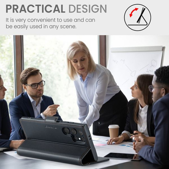 Samsung Galaxy S24 Ultra      Pu Wallet Case    [Black]