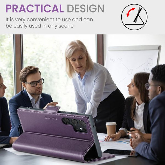 Samsung Galaxy S23 Ultra      Pu Wallet Case    [Purple]