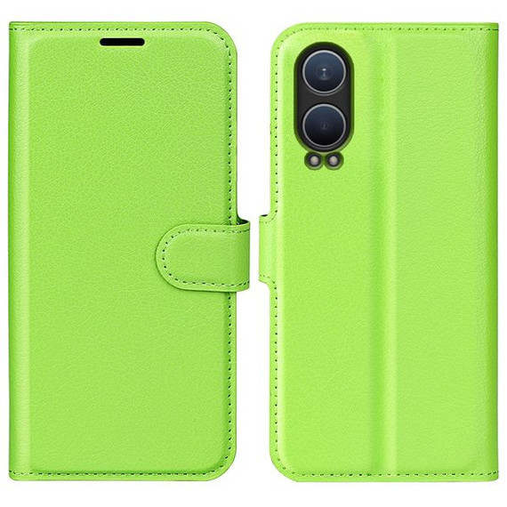 Oneplus Nord Ce4 Lite      Pu Wallet Case    [Green]