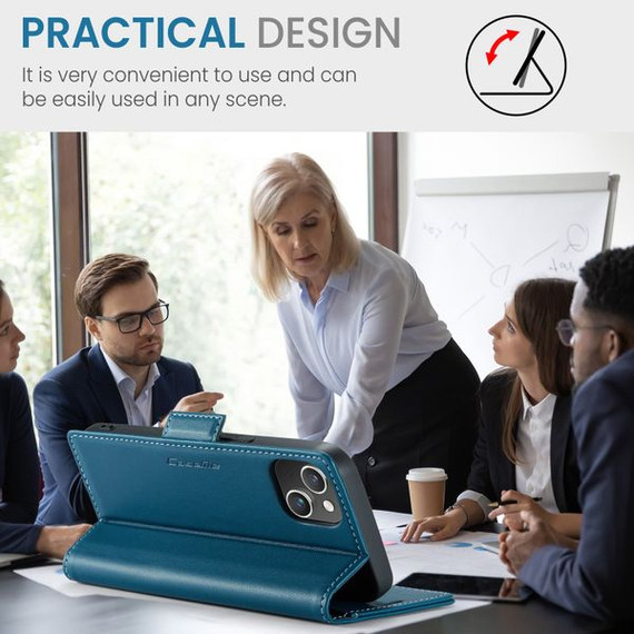 Apple Iphone 14      Pu Wallet Case    [Navy]