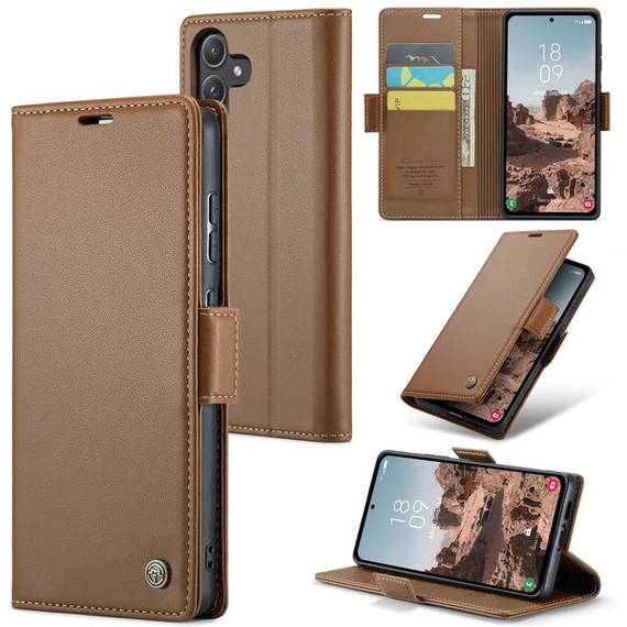 Samsung Galaxy A55 5G      Pu Wallet Case    [Brown]
