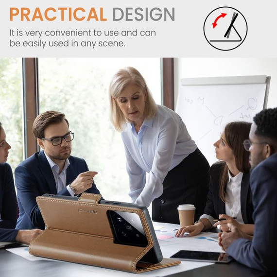 Xiaomi 14      Pu Wallet Case    [Brown]