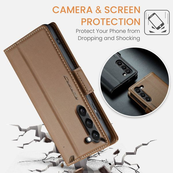 Samsung Galaxy S23      Pu Wallet Case    [Brown]
