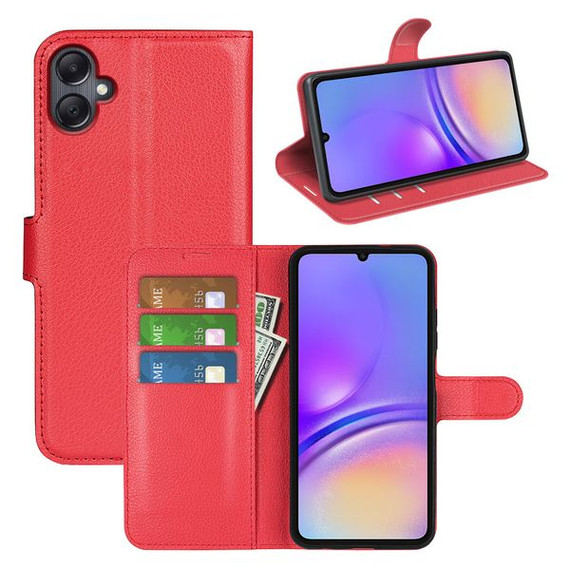 Samsung Galaxy A06 4G      Pu Wallet Case    [Red]
