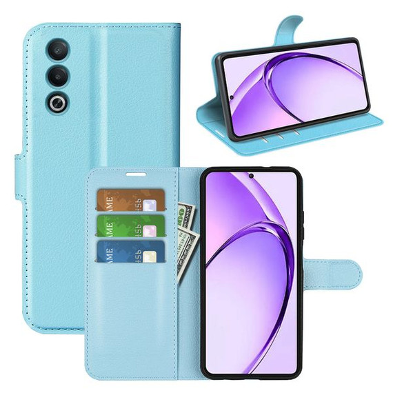 Oppo A80 5G      Pu Wallet Case    [Lightblue]