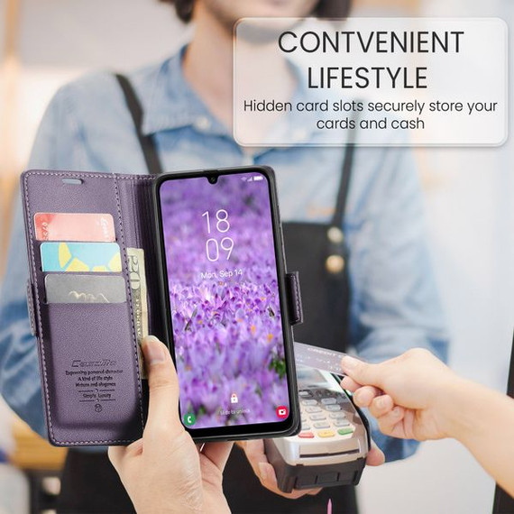 Samsung Galaxy A25 5G      Pu Wallet Case    [Purple]