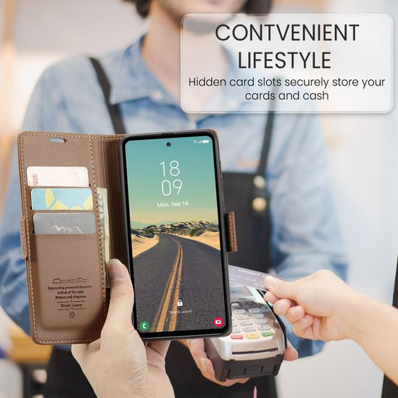 Samsung Galaxy S23 Fe      Pu Wallet Case    [Brown]