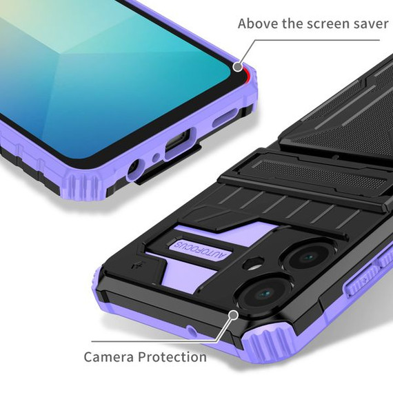 Samsung Galaxy A06 4G  Kickstand Heavy Duty Case [Purple]