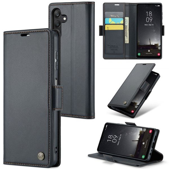 Samsung Galaxy A25 5G      Pu Wallet Case    [Black]