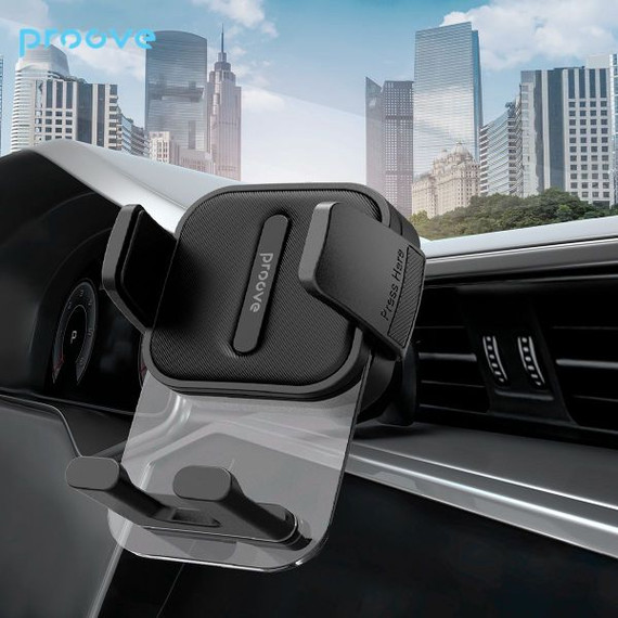 Proove Crystal Clamp Plus Air Vent Car Holder [Black]