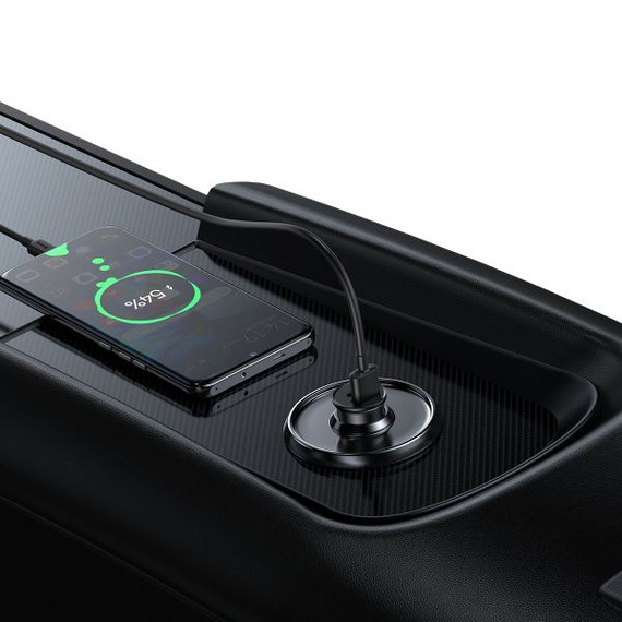 Baseus Circular Metal A+C 30W PPS Car Charger [Black]