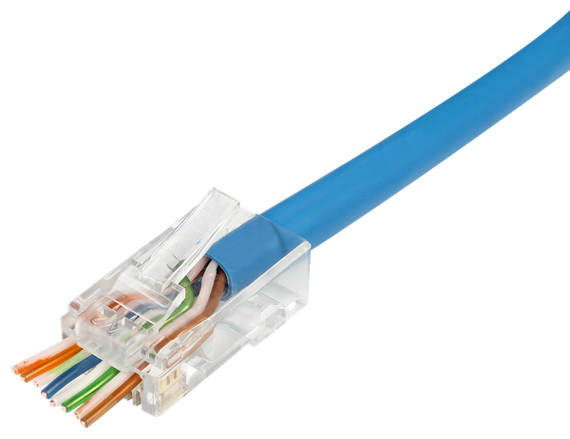 IDEAL INDUSTRIES CAT6 UTP RJ45 Push Through Plug - Jar of 100 (30-496)